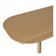 Table SIMONA en chêne clair - 220 x 110 x 75 cm