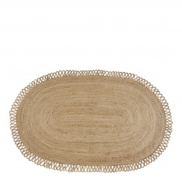 OVALE rug in jute - 250 x 140 cm