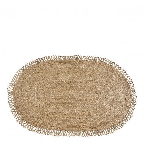 Tapis OVALE en jute - 250 x 140 cm