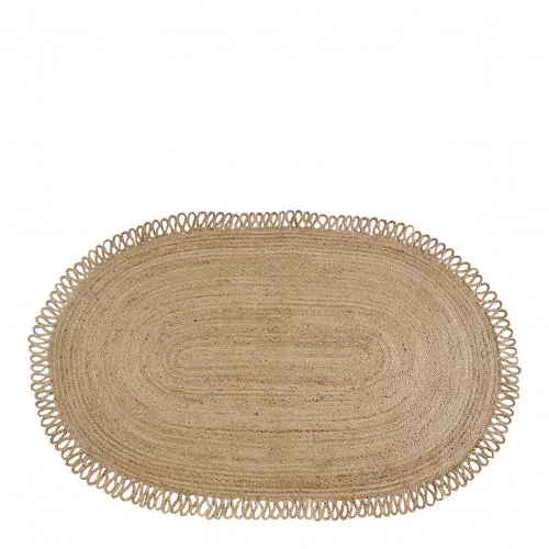 Tapis OVALE en jute - 250 x 140 cm
