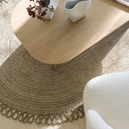 Tapis OVALE en jute - 250 x 140 cm