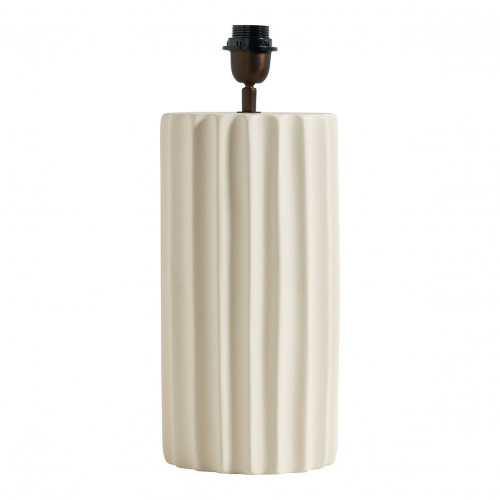 ATHÉNA Lamp Base in White Ceramic - ø 17 x 50 cm