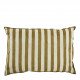 Housse de coussin BAYADÈRE en coton - Crème et cumin - 60 x 40 cm