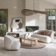 Suspension ALBA en tissage brun - ø 90 cm