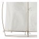 Suspension JADE en tissu blanc et métal doré finition laiton - Petit modèle - H. 65 cm