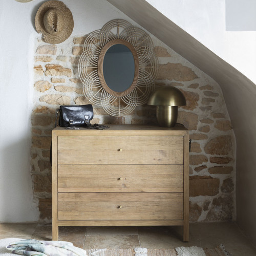 SOLEDAD Round Rattan Mirror - ø 61 cm