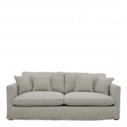 ANGIE Sofa in mixed linen - Light gray