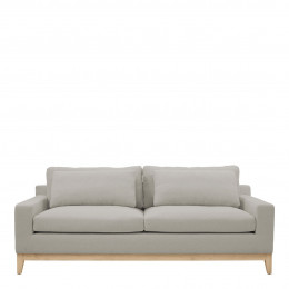 LÉONORE Sofa in Blended Linen - Light Gray