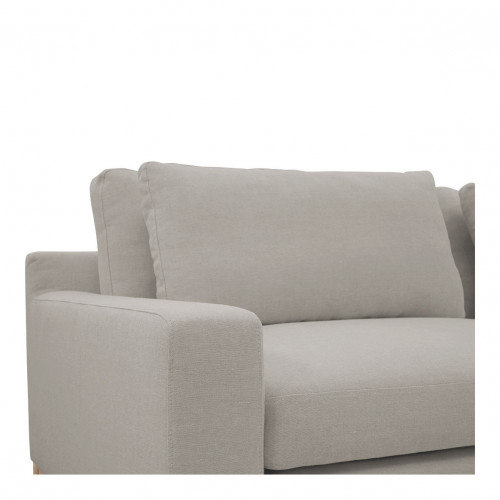 LÉONORE Sofa in Blended Linen - Light Gray