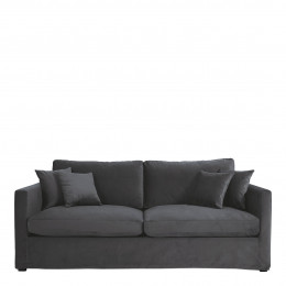 ANGIE Sofa in velvet - Dark gray