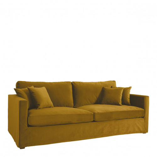 ANGIE Velvet Sofa - Saffron