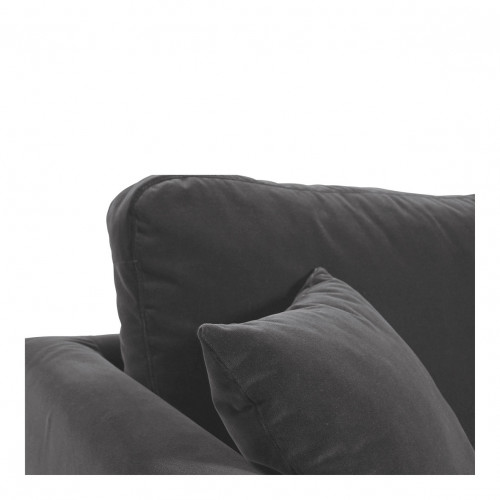 ANGIE Armchair in velvet - Dark gray