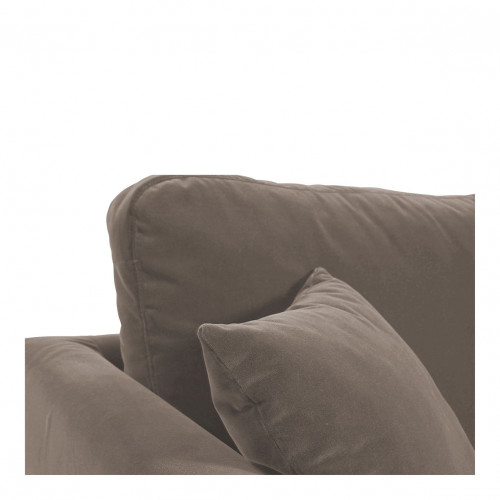 Fauteuil ANGIE en velours - Taupe