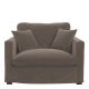 Fauteuil ANGIE en velours - Taupe