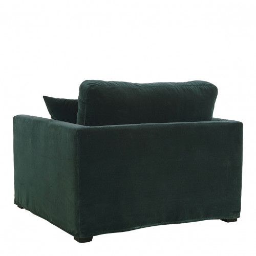 ANGIE Armchair in velvet - Forest green