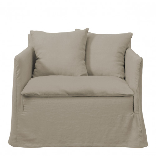GABRIEL Armchair in Linen - Beige