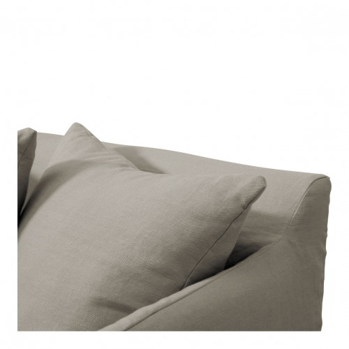 GABRIEL Armchair in linen blend - Light gray