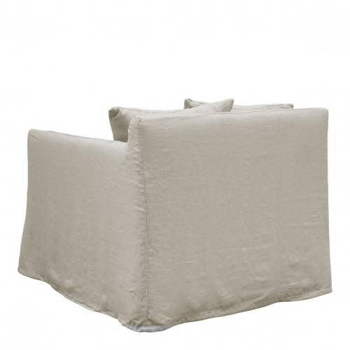 GABRIEL Armchair in Linen Blend - Natural