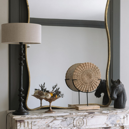 Pied de lampe SIMON en métal noir mat - ø 15 x 62 cm Pied de lampe SIMON en métal noir mat - ø 15 x 62 cm