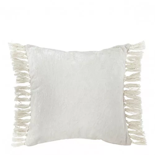 Housse de coussin PAULA en velours irisé - Blanc - 50 x 50 cm