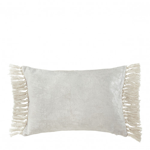 PAULA iridescent velvet cushion cover - White - 60 x 40 cm