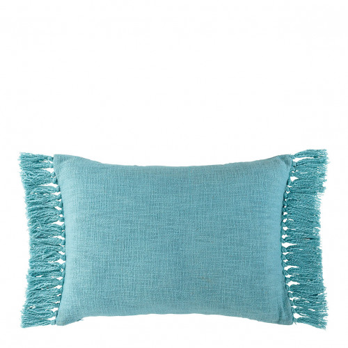 PAULA iridescent velvet cushion cover - Aqua blue - 60 x 40 cm