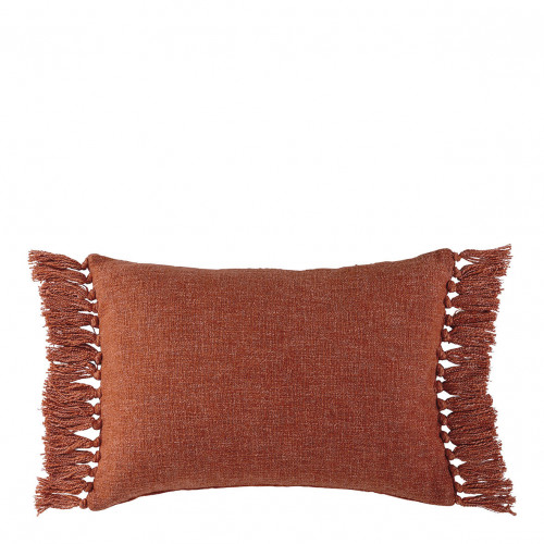 PAULA Cushion Cover in Iridescent Velvet - Burnt Orange - 60 x 40 cm
