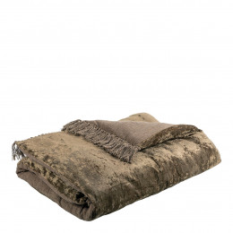 Futon PAULA en velours irisé - 180 x 80 cm - Taupe