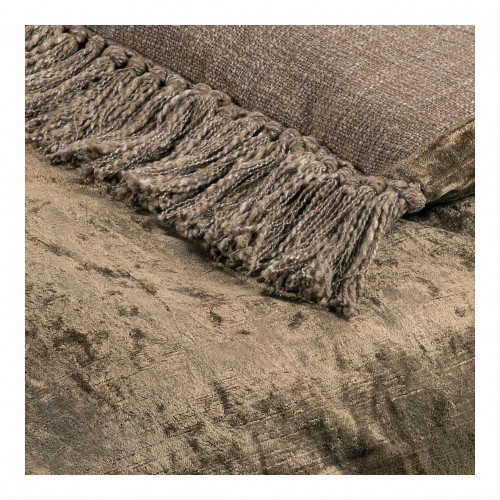 PAULA Futon in Iridescent Velvet - 180 x 80 cm - Taupe