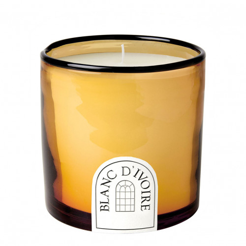 Amber Glass Scented Candle - Wild Cedar - Small Size - 340 g