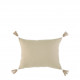 Housse de coussin MATTEO en velours de coton - Blanc - 30 x 40 cm