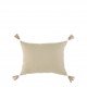 Housse de coussin MATTÉO en velours de coton - Blanc - 30 x 40 cm