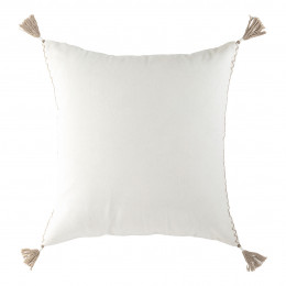 Housse de coussin MATTEO en velours de coton - Blanc - 50 x 50 cm