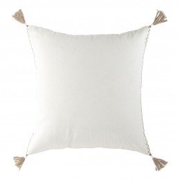 Housse de coussin MATTÉO en velours de coton - Blanc - 50 x 50 cm