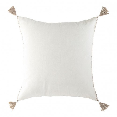 Housse de coussin MATTÉO en velours de coton - Blanc - 50 x 50 cm