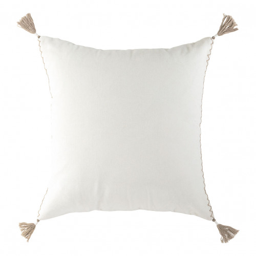 Housse de coussin MATTEO en velours de coton - Blanc - 50 x 50 cm