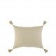 Housse de coussin MATTÉO en velours de coton - Bleu aqua - 30 x 40 cm