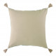 Housse de coussin MATTEO en velours de coton - Bleu aqua - 50 x 50 cm