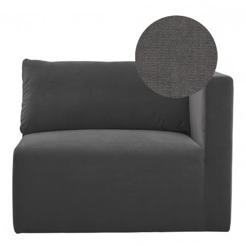 LOU Sofa in Linen - Dark Grey - Right Module