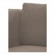 Canapé LOU en velours de coton - Taupe - Module gauche