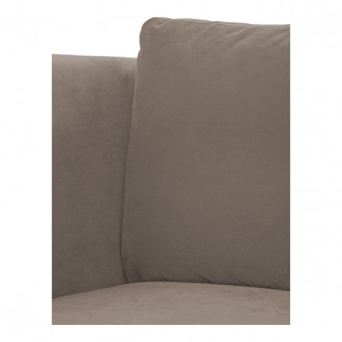 LOU Sofa in Cotton Velvet - Taupe - Left Module