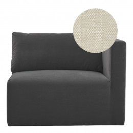 LOU Sofa in Blended Linen - Ecru - Right Module