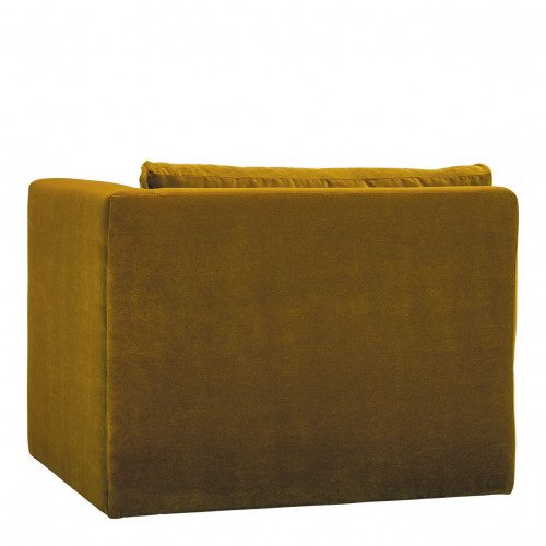 LOU Sofa in Velvet - Saffron - Right Module