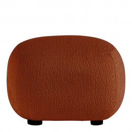 LISETTE Ottoman in boucle - Terracotta