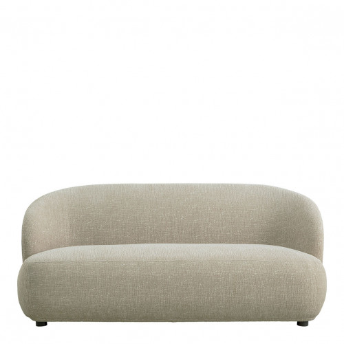 LISETTE Sofa in velvet jacquard fabric - Sand