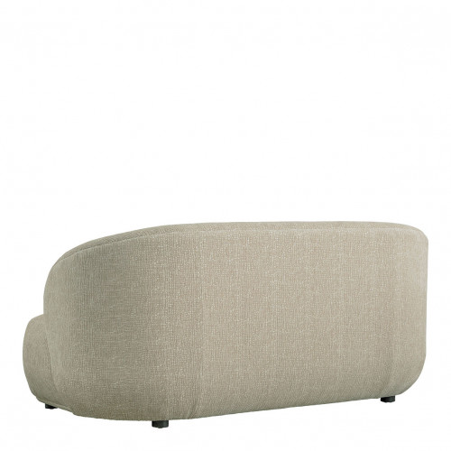 LISETTE Sofa in velvet jacquard fabric - Sand