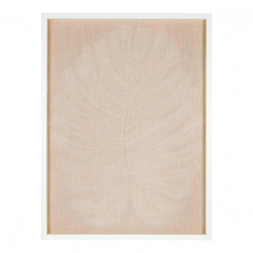 PALM wall decoration in beads - Ecru