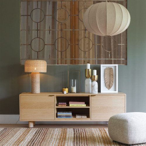 JEANNE Lamp in Rattan - ø 38 x 56 cm