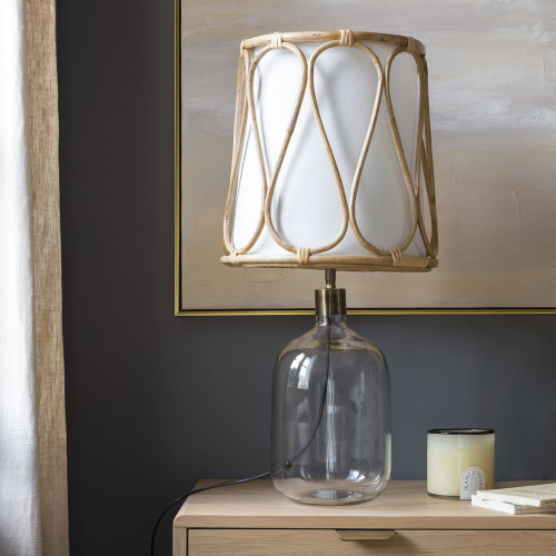 SUZANNE Lamp Base in Transparent Glass