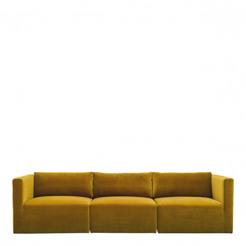 LOU Sofa in Velvet - Saffron - Right Module